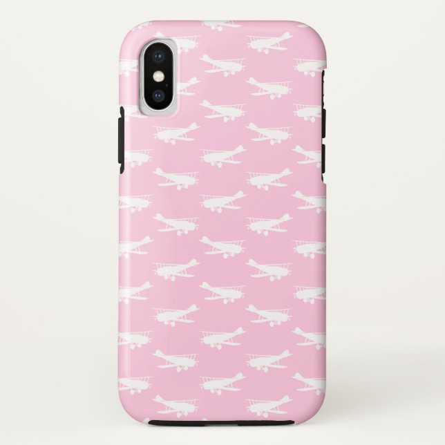 Retro Aeroplane Design Antique Plane Art Aviation Case-Mate iPhone Case (Back)