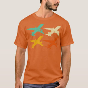 Retro Aeroplanes Aviation Vintage Pilot T-Shirt