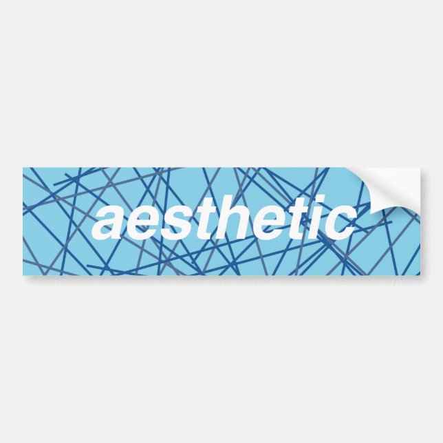 Retro Aesthetic Bumper Sticker! Sticker (Front)