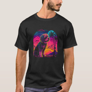Retro Aesthetic Cavachon dog T-Shirt