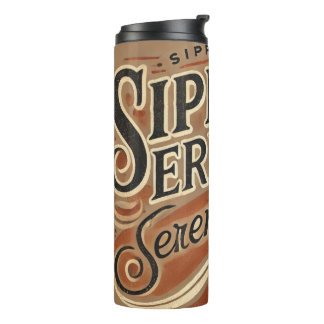 Retro Aesthetic Coffee Thermal Tumbler |