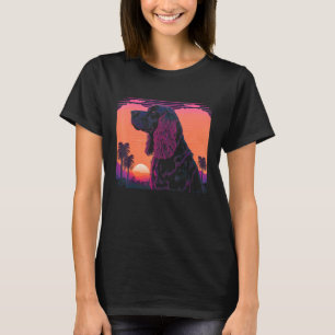 Retro Aesthetic Gordon Setter Dog T-Shirt