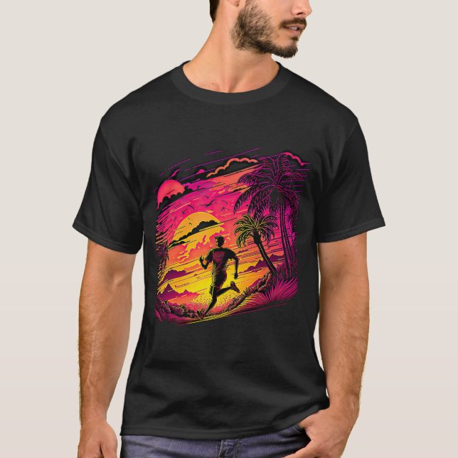Retro Aesthetic Run T-Shirt (Front)