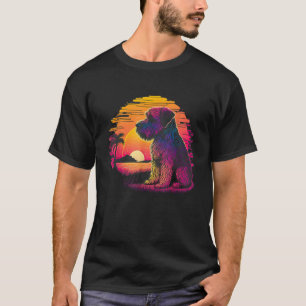 Retro Aesthetic Soft Coated Wheaten Terrier dog  f T-Shirt