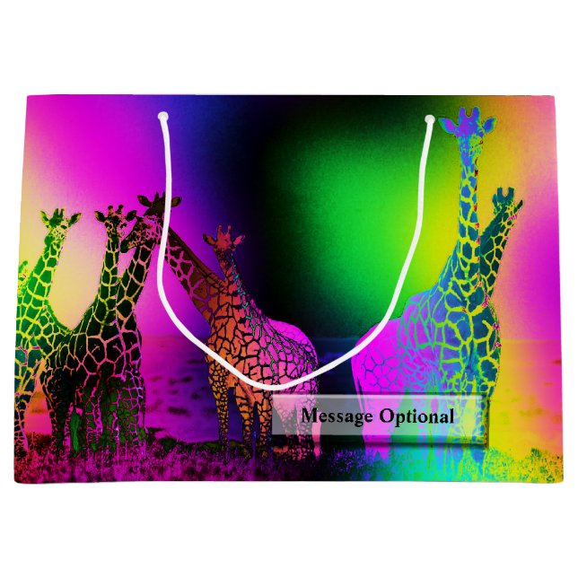 Retro Africa 1 Options Large Gift Bag (Front)