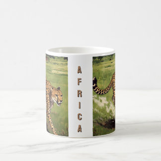 Retro Africa Cheetah Scenic Coffee Mug