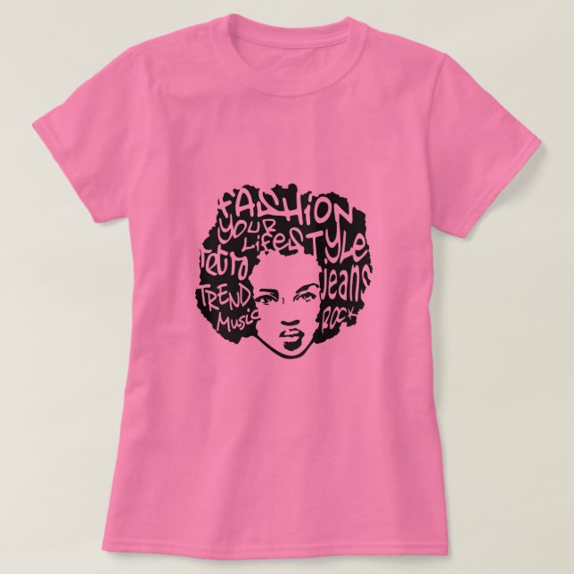 Retro Afro T-Shirt (Design Front)