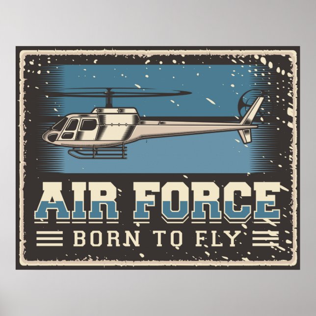 Retro Air Force Poster (Front)