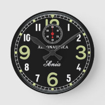 Retro aircraft clock