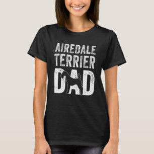 Retro Airedale Terrier Dad Papa Father s Day Dog S T-Shirt