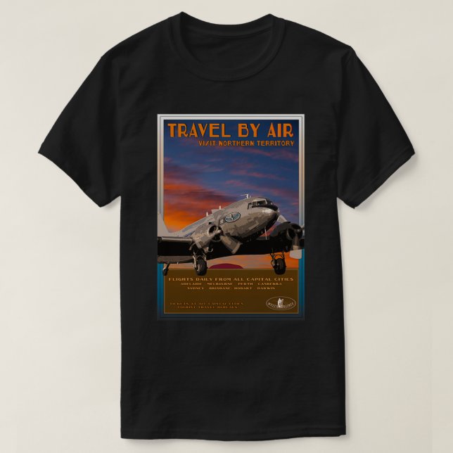 Retro Airline travel DC304 T-Shirt (Design Front)