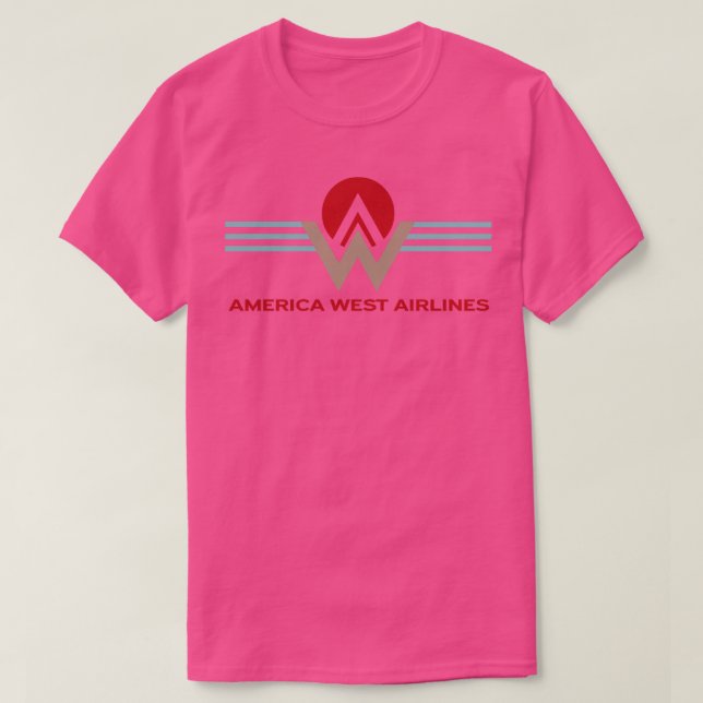 Retro Airlines America West Airlines T-Shirt (Design Front)