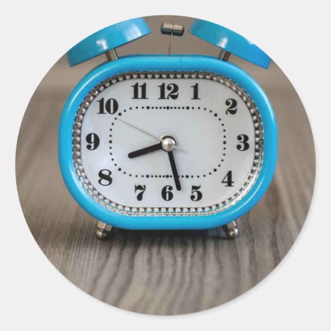 Retro Alarm Clock Classic Round Sticker (Front)
