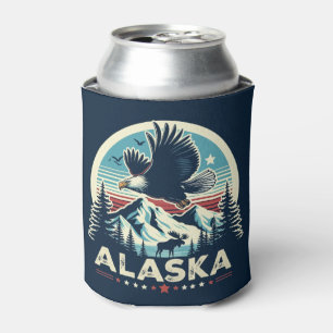 Retro Alaska Can Cooler