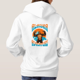 Retro Alaska Sasquatch Mountain Adventure Hoodie