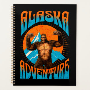 Retro Alaska Sasquatch Mountain Adventure Planner