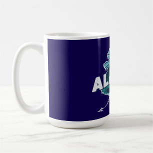 Retro Alaska Scenic Silhouette   Coffee Mug