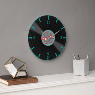 Retro Album Large Clock
