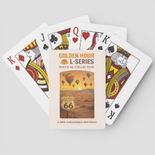 Retro Albuquerque New Mexico Route 66 Landmark Art Playing Cards