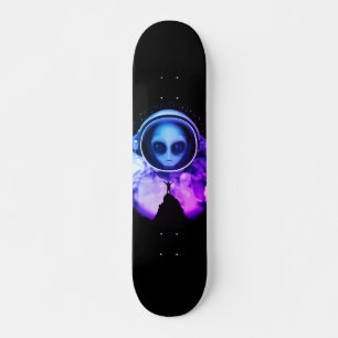 Retro Alien Astronaut Skateboard