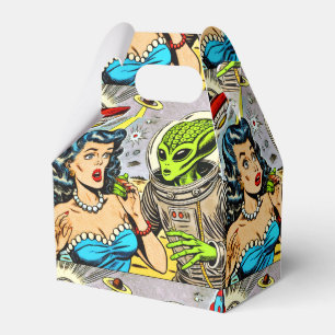 Retro Alien Science Fiction Comics Favour Box