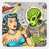 Retro Alien Science Fiction Comics