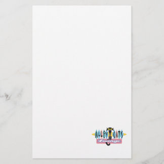 retro alley cats lounge sign stationery