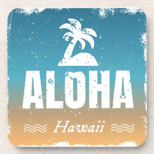 Retro Aloha Hawaii Coaster