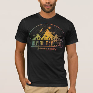 Retro Alpine Meadows Ski Adventure is Waiting T-Shirt