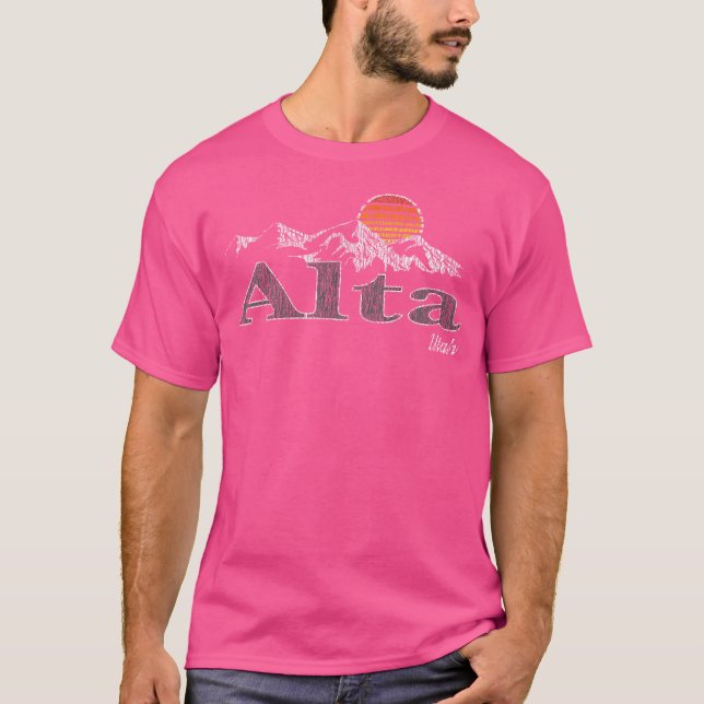 Retro Alta Utah Mountain T-Shirt (Front)