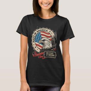 Retro America 250th Birthday Anniversary Grunge Us T-Shirt