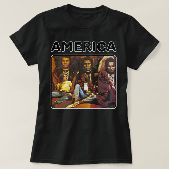 Retro america band rockk gift for fans T-Shirt (Design Front)