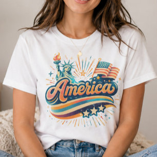 Retro America Patriotic Shirt