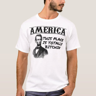 Retro America With Abraham Lincoln T-Shirt