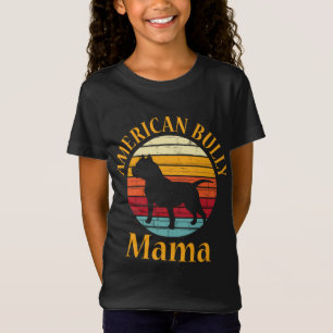 Retro American Bull Dog Mama Bulldog Lover Bully M T-Shirt
