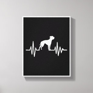 Retro American Bulldog Print   Lovely Gift