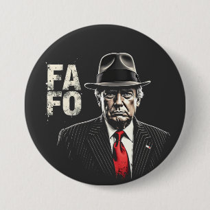 Retro American Donald Trump FAFO USA Flag Patriot 7.5 Cm Round Badge