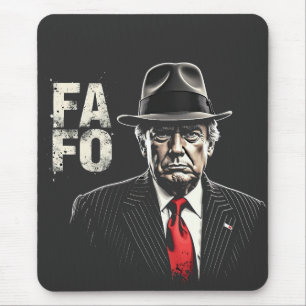 Retro American Donald Trump FAFO USA Flag Patriot Mouse Mat