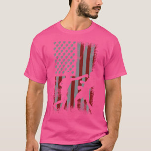 Retro American Flag Boxing Gift For Boxer Men Spor T-Shirt