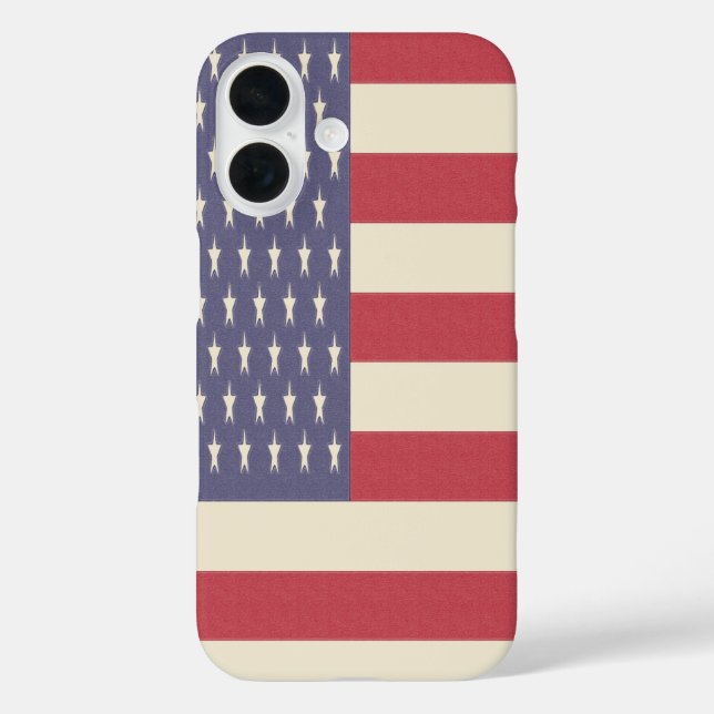 Retro American Flag  Case-Mate iPhone Case (Back)