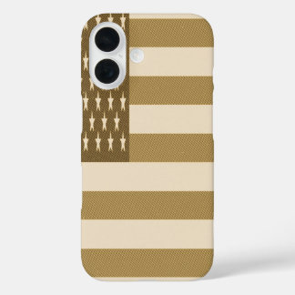 Retro American Flag iPhone 16 Case