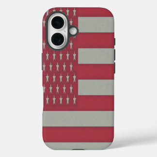 Retro American Flag iPhone 16 Case