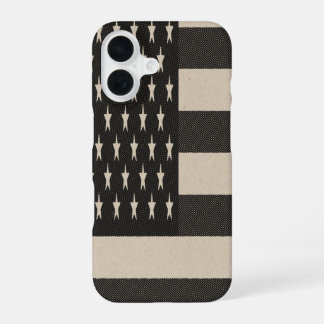 Retro American Flag iPhone 16 Case