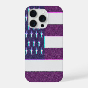 Retro American Flag iPhone 15 Pro Case