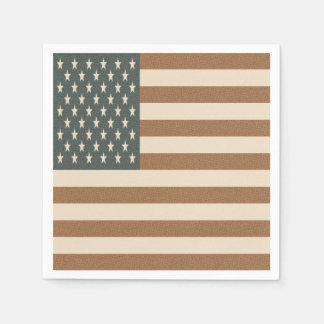 Retro American Flag  Napkin