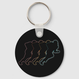 Retro American football Artwork Key Ring