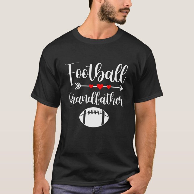 Retro American Football Grandfather Sports Footbal T-Shirt (Front)