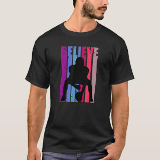 Retro American Football Motivational Sports Quarte T-Shirt