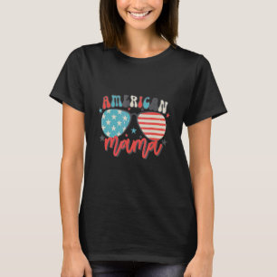 Retro American Mama 4th July Sublimation All Women T-Shirt