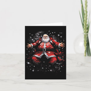 Retro American Santa Clause Vintage Christmas #6 Card